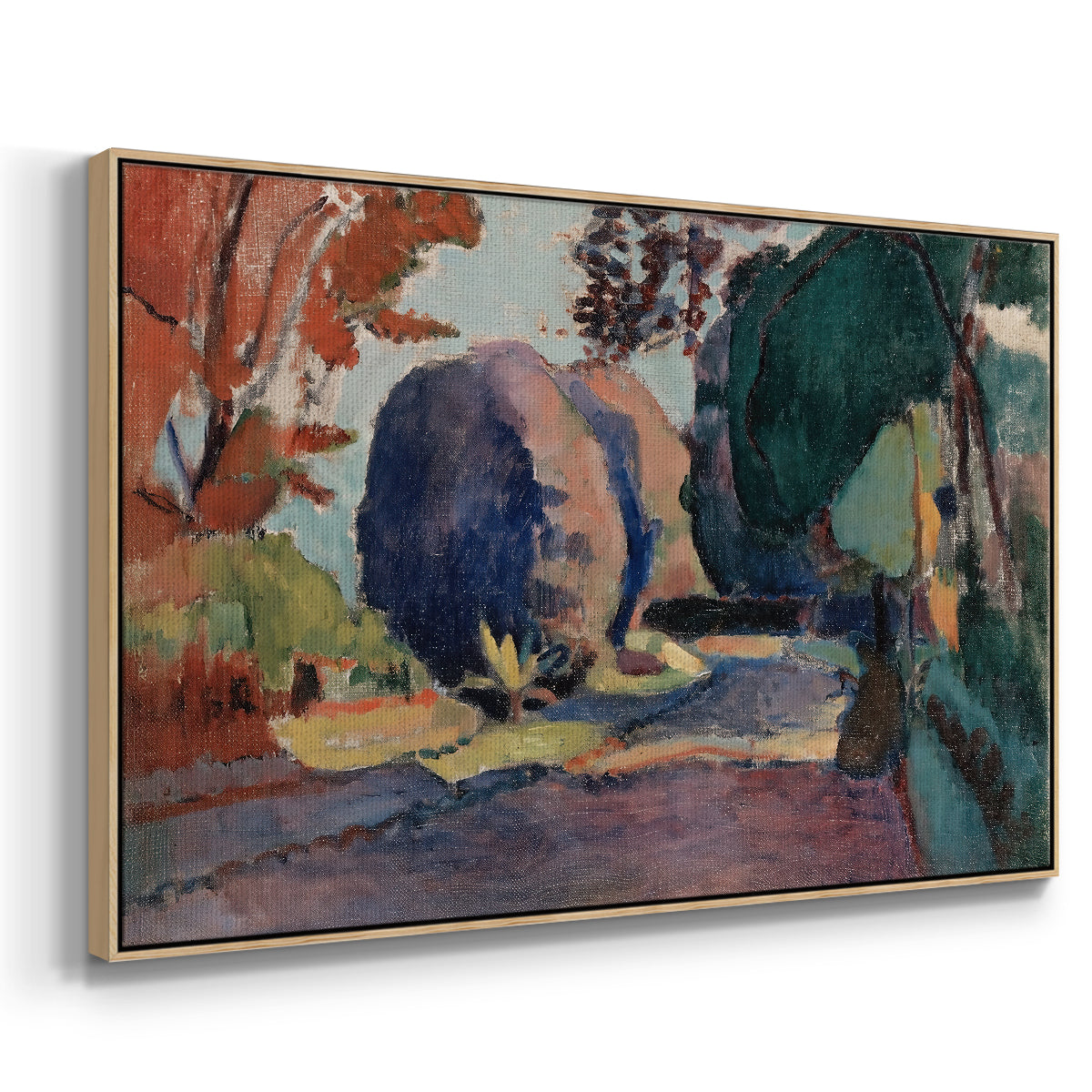 The Luxembourg Gardens, 1901 - Floater Framed Canvas Print