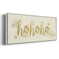 Golden HoHoHo - Floater Framed Canvas Print