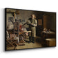 The Plate Printer, 1875 - Floater Framed Canvas Print