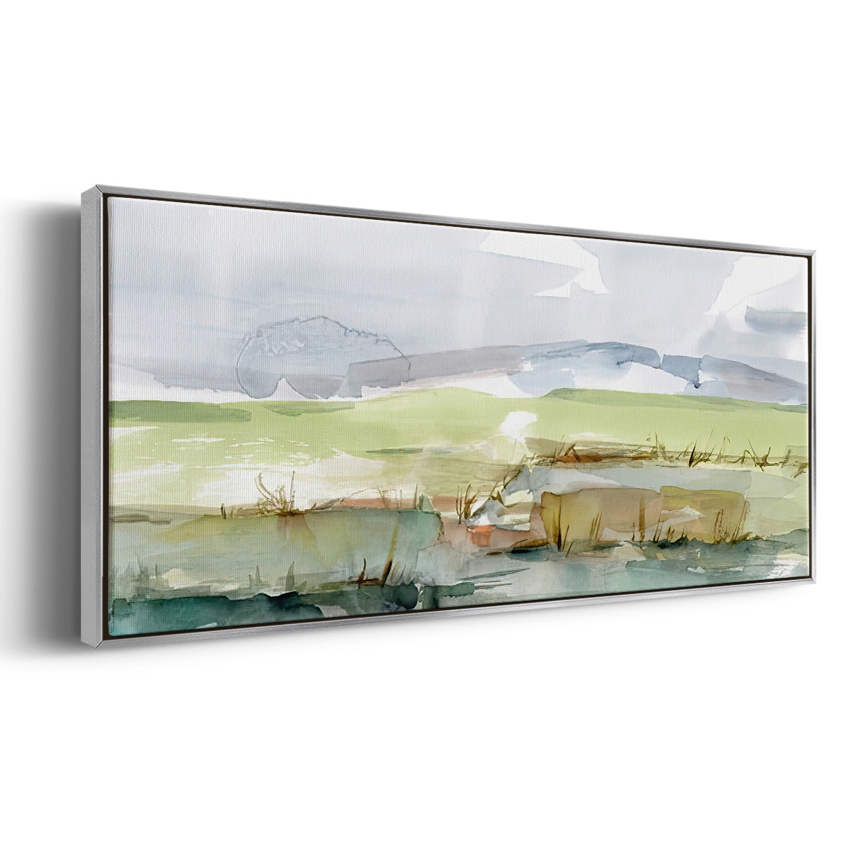 Pastel Inlet I - Floater Framed Canvas Print