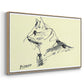 Cat (Le chat), c. 1961 - Floater Framed Canvas Print