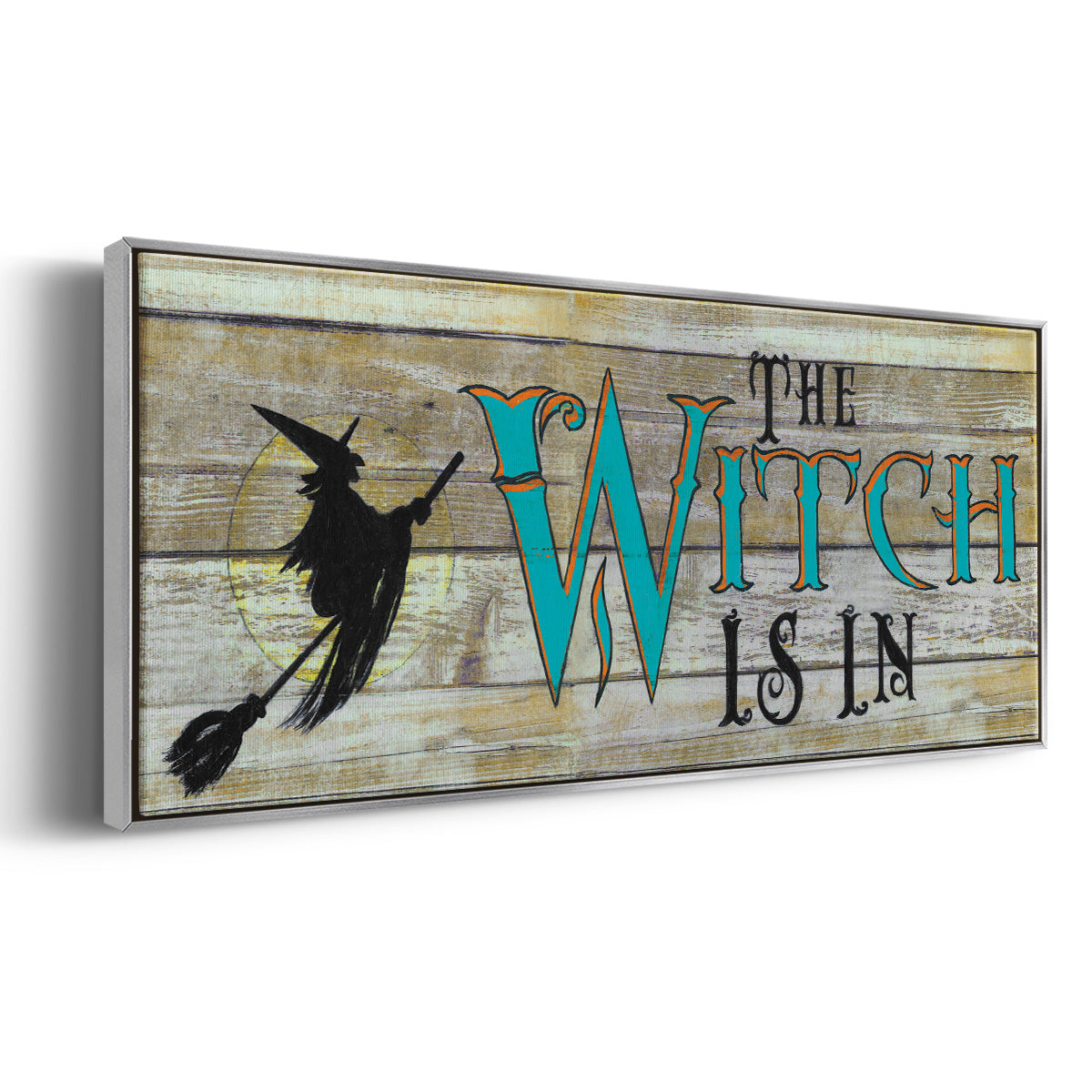 The Witch is in - Floater Framed Canvas Print