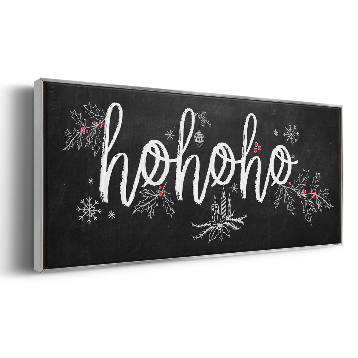 Ho Ho Ho - Floater Framed Canvas Print