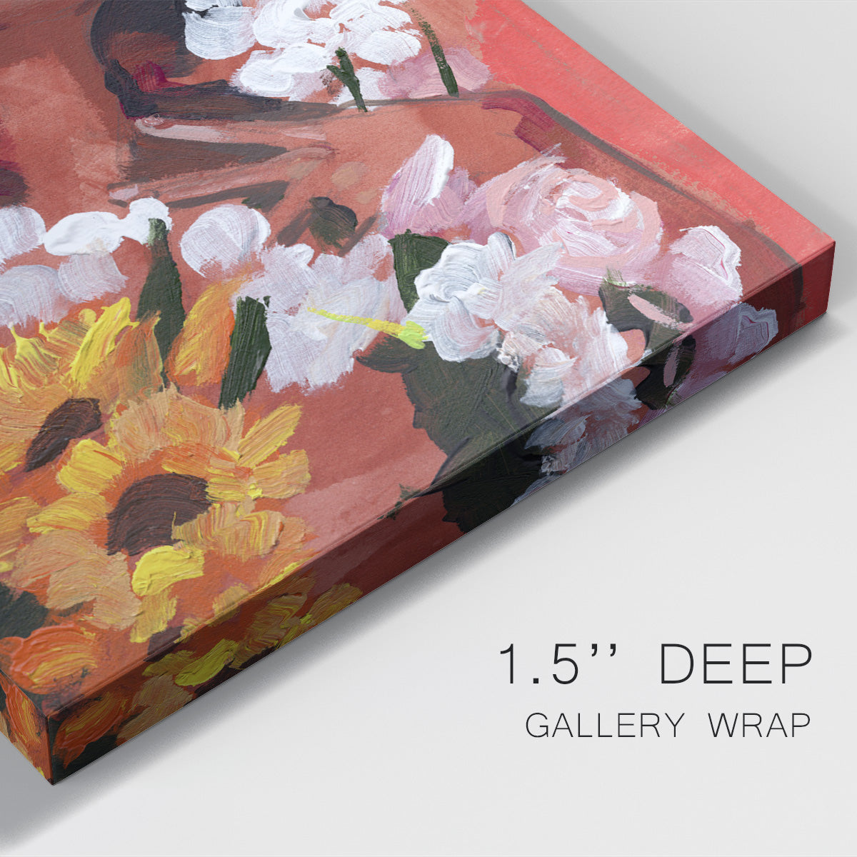 Through the Flowers II Premium Gallery Wrapped Canvas - Ready to Hang