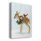 Winter Woodland Creatures with Cardinals II - Gallery Wrapped Canvas