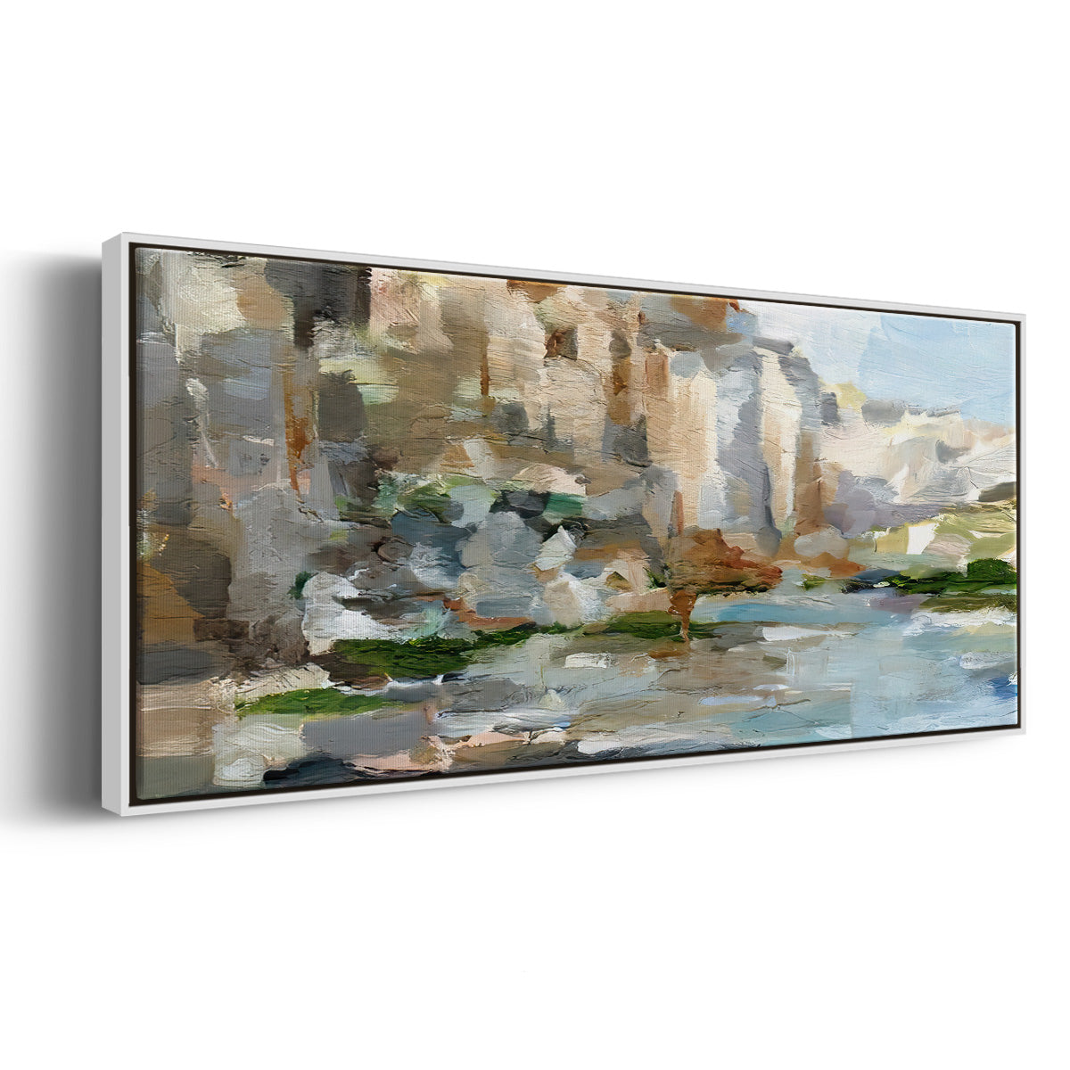 Western Cliffs I - Floater Framed Canvas Print