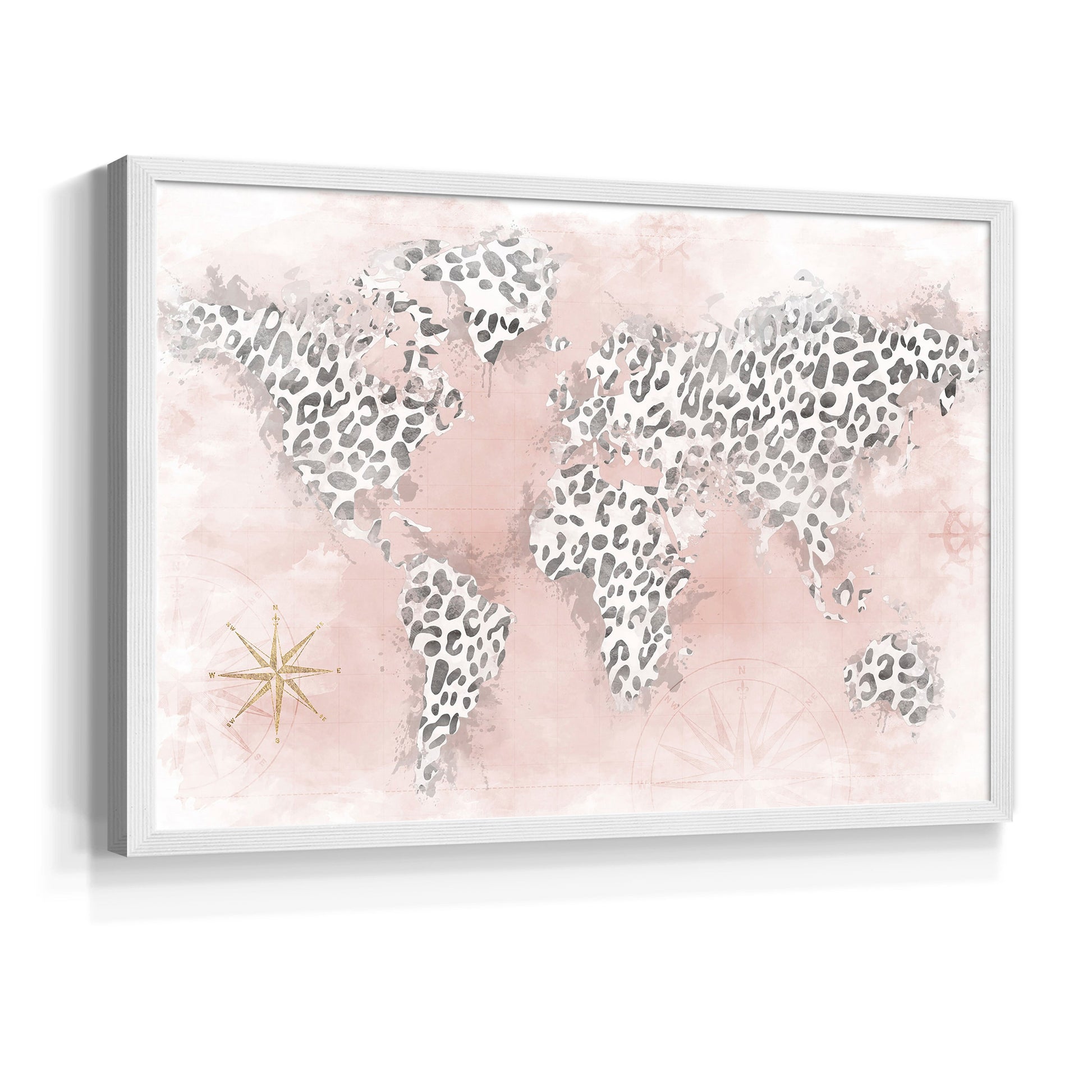 45092,world map,leopard print,artwork,modern design,soft pink,vintage compass,home decor,animal print,wall art,illustration,geography,stylish,elegant,framed art,contemporary decor,creative design,interior design,textured background,decorative piece,travel theme,nature inspired,unique artwork,global map,chic decor,feminine style,abstract art,wall decoration,visual art,fashionable design,printed map,color palette,animal kingdom,contemporary artwork,tropical themes,patterned map,Re-stickable,Text & Numbers