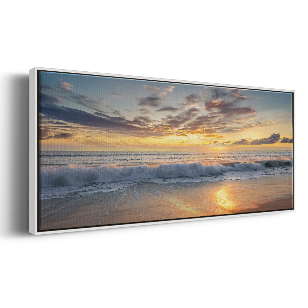Azio Island - Floater Framed Canvas Print