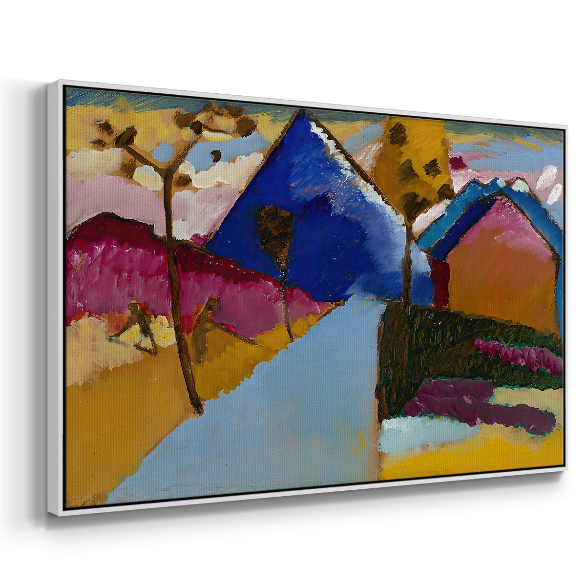 Kochel Straight Street, 1909 - Floater Framed Canvas Print
