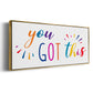 Rainbow Got This - Floater Framed Canvas Print