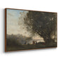Dance Under the Trees at the Edge of the Lake, c. 1865-1870 - Floater Framed Canvas Print