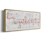 Holidays Gather - Floater Framed Canvas Print