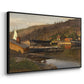 Landingsbrygge Husvik, Drøbak, 1875 - Floater Framed Canvas Print