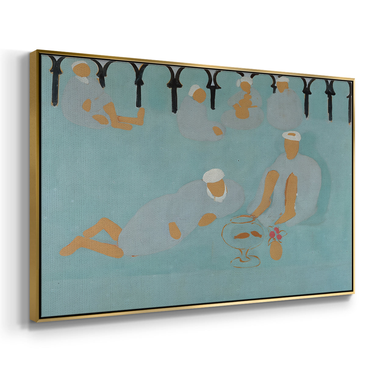 Arab Coffeehouse (Le café Maure), 1913 - Floater Framed Canvas Print