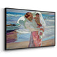 After Bathing, 1915 - Floater Framed Canvas Print