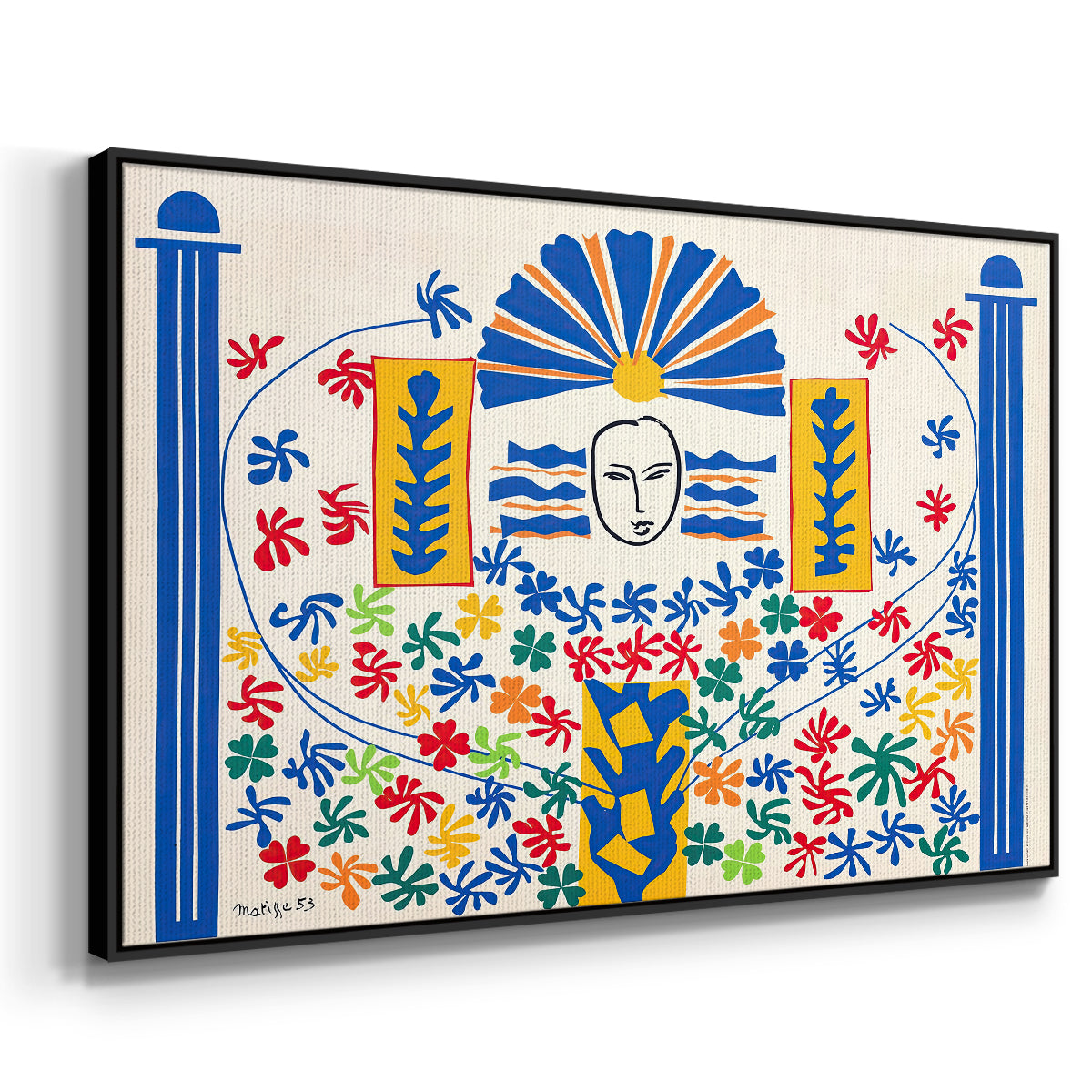 Apollo (Apollon), 1953 - Floater Framed Canvas Print