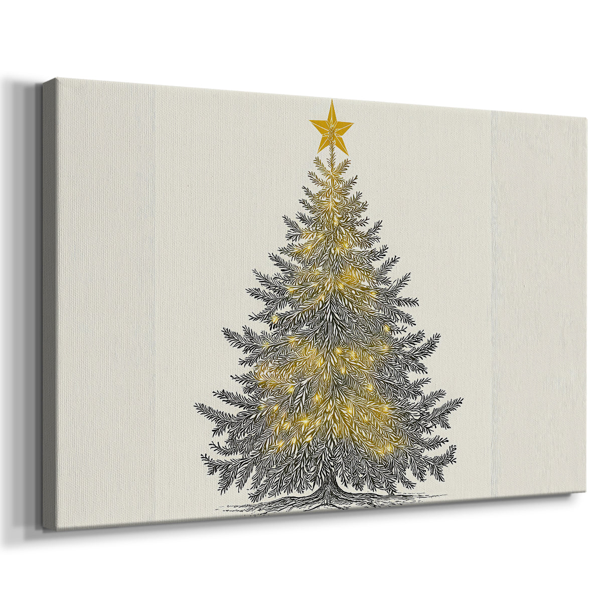 Snowwhite Evergreen Whisper - Canvas Art Print