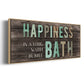 Happiness Bath - Floater Framed Canvas Print