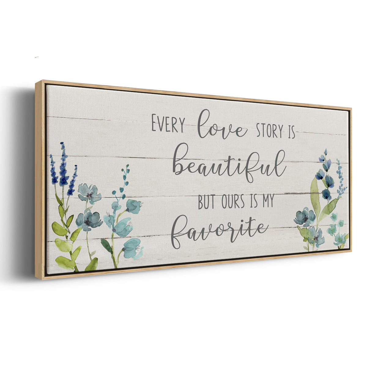 Love Story - Floater Framed Canvas Print