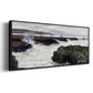 The Rocks at Pourville, Low Tide, 1882 - Floater Framed Canvas Print