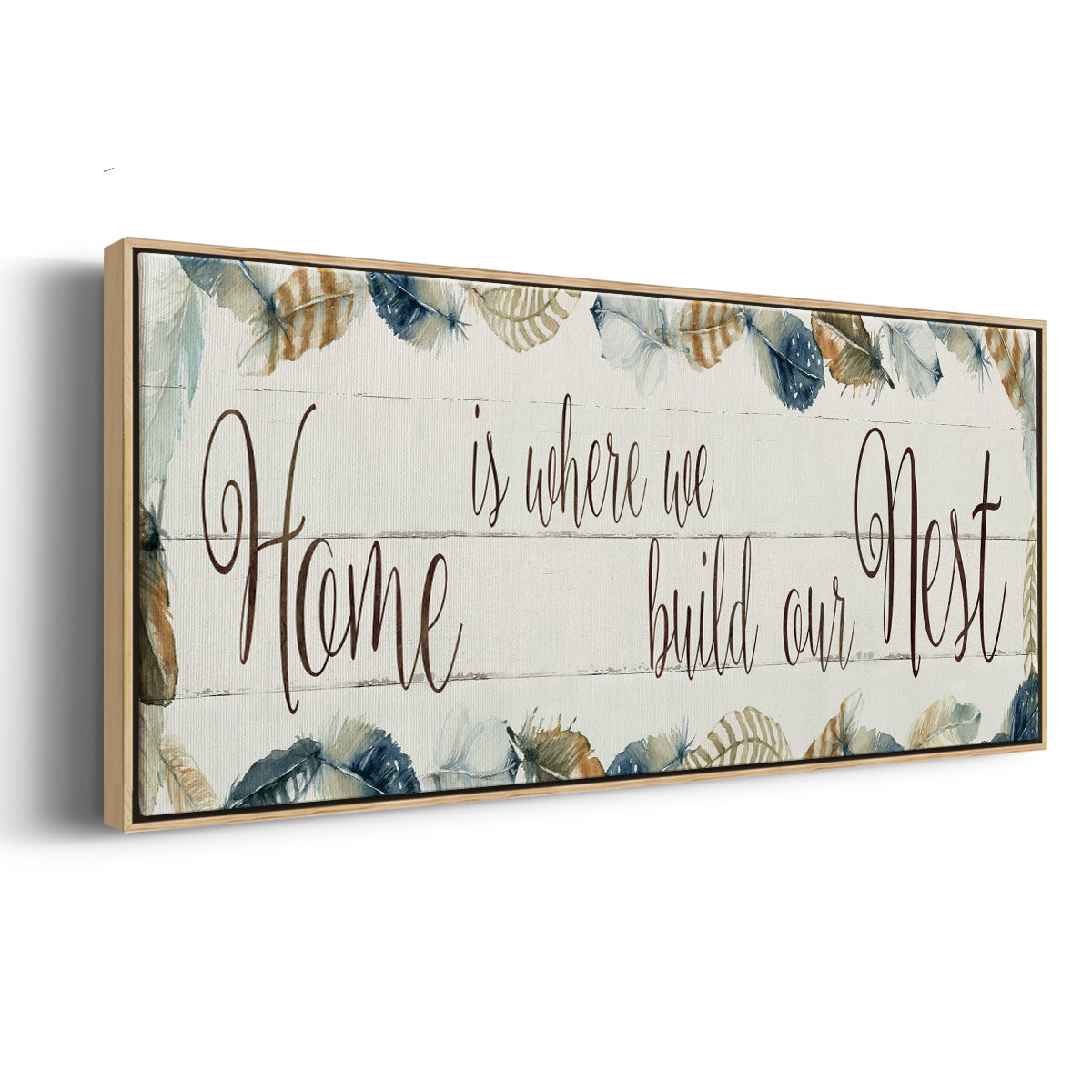 Home Nest - Floater Framed Canvas Print