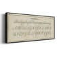 Manuscript Sampler IV - Floater Framed Canvas Print