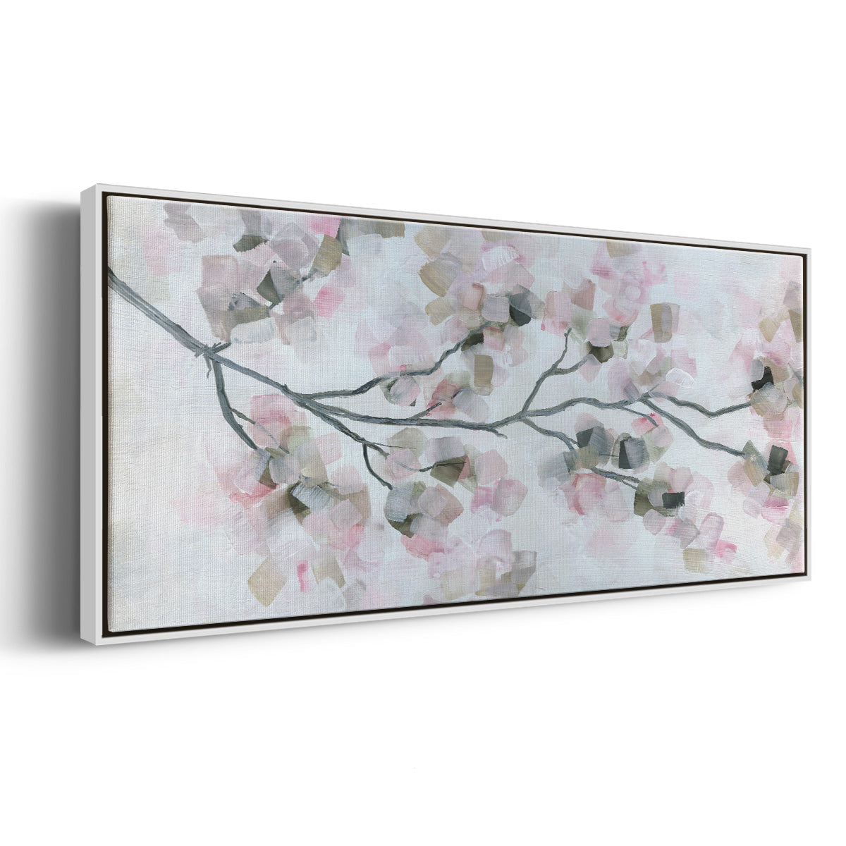 Cherry Blossoms - Floater Framed Canvas Print