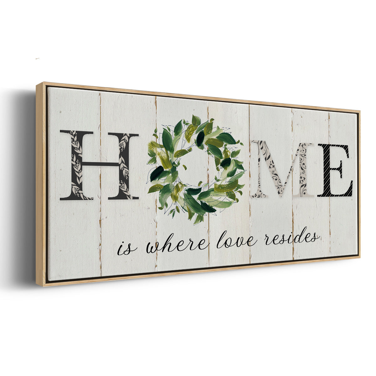 Love Resides - Floater Framed Canvas Print