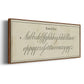 Manuscript Sampler II - Floater Framed Canvas Print