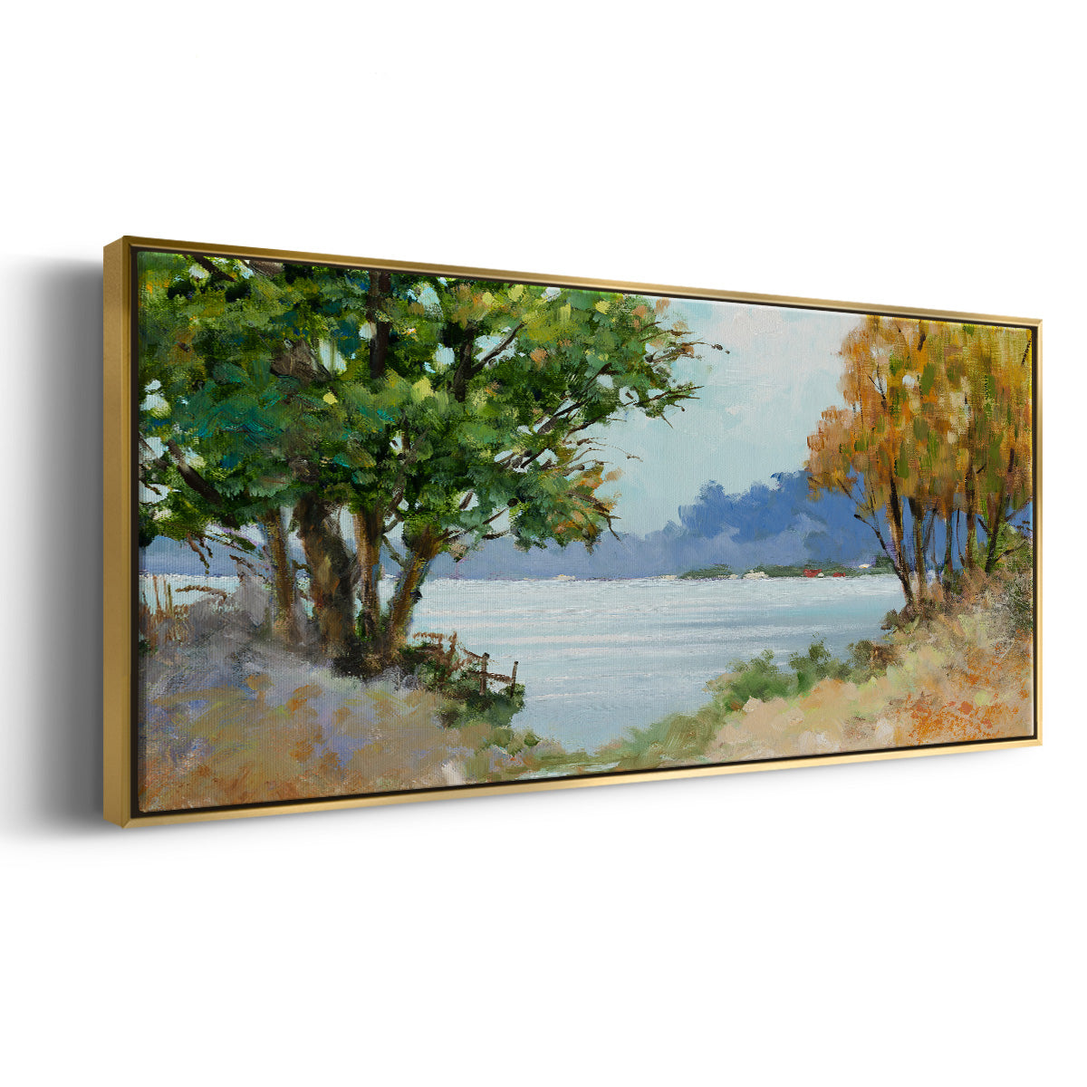 Fall Day - Floater Framed Canvas Print