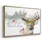 Holiday Deer Collection A - Floater Framed Canvas Print