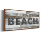 Better at the Beach - Floater Framed Canvas Print