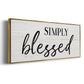 Simply - Floater Framed Canvas Print