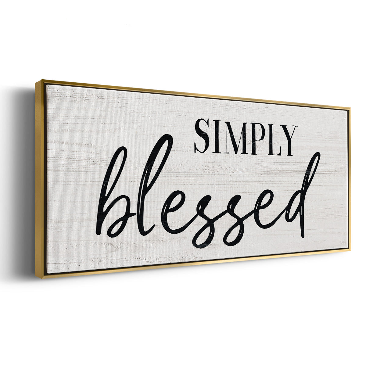 Simply - Floater Framed Canvas Print