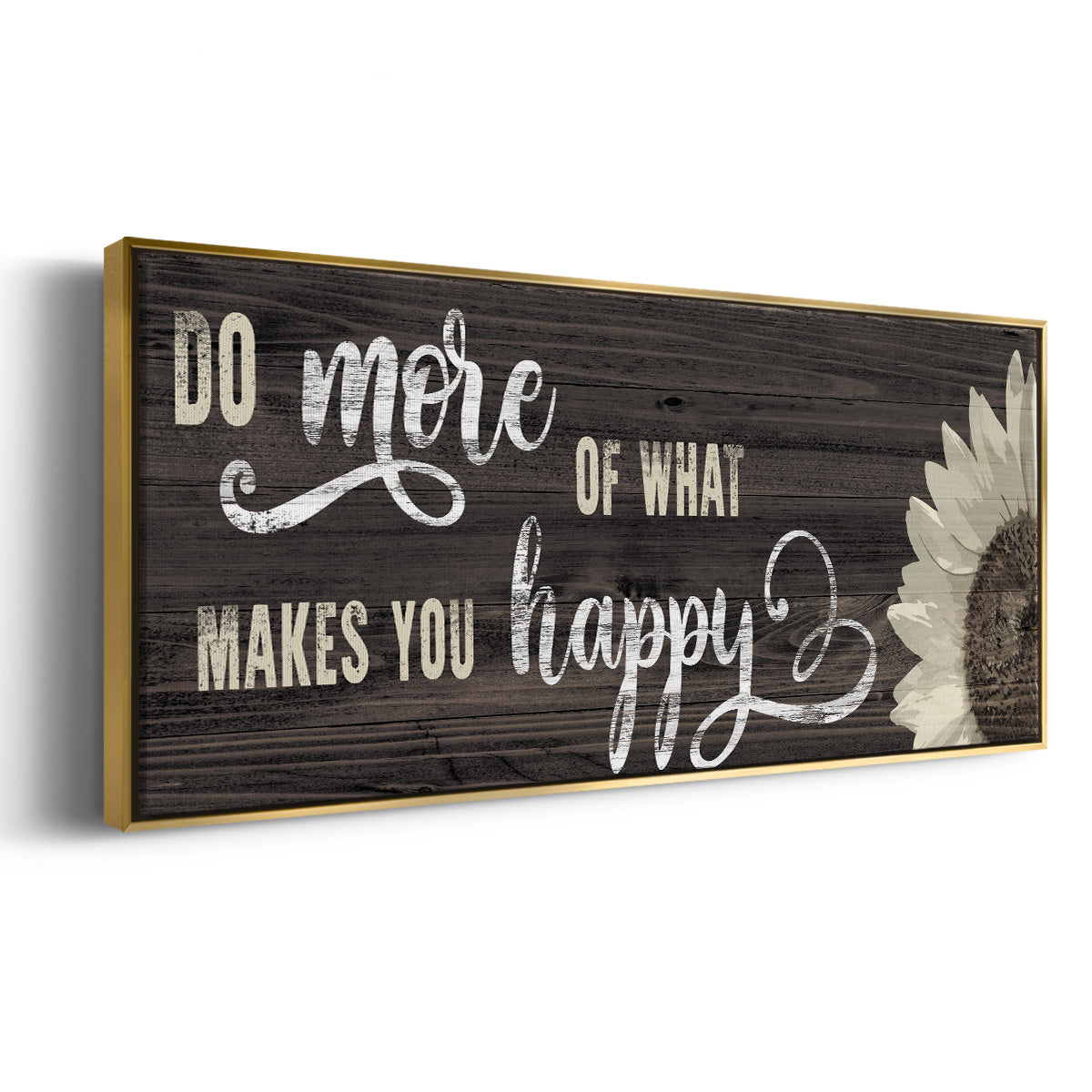 Makes You Happy - Floater Framed Canvas Print