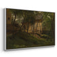 German Farm, 1859 - Floater Framed Canvas Print