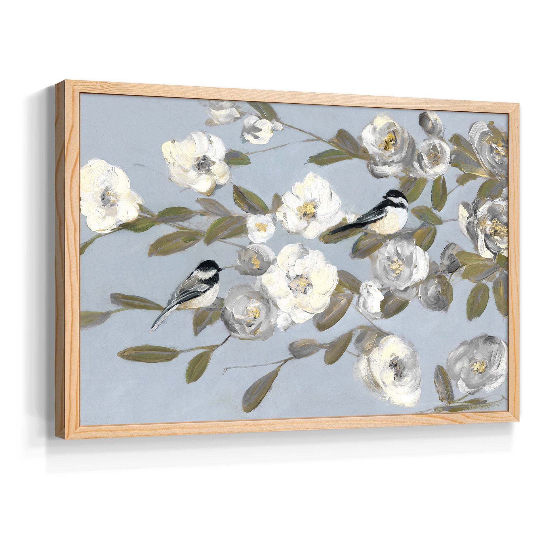 44431,birds,flowers,artwork,home decor,blue background,frame,painting,nature,modern design,interior decoration,blooming,soft hues,decorative piece,wall art,tranquility,flora,fauna,spring theme,artist,creative expression,composition,lifestyle,gift idea,elegance,aesthetics,colorful,garden,charm,relaxation,beauty,light,pastel,harmony,visual art,nature-inspired,chic,floral design,birds perched,serenity,Re-stickable,Plants & Flowers