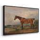 A Hunter in a Landscape, c. 1810 - Floater Framed Canvas Print