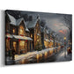Night of Amber Icicles - Canvas Art Print