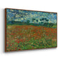 Field with Poppies, 1889 - Floater Framed Canvas Print
