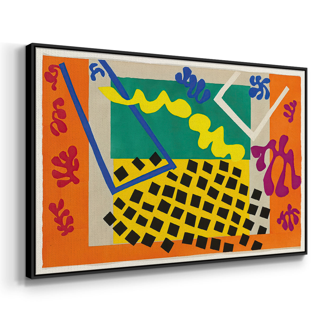 The Codomas (Les codomas), from Jazz, 1947 - Floater Framed Canvas Print