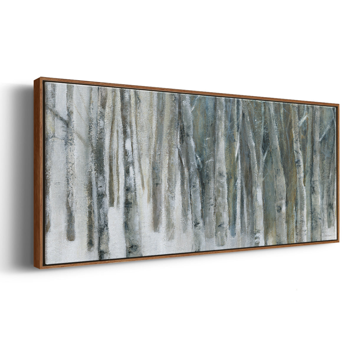 Banff Birch Grove - Floater Framed Canvas Print