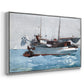 Taking on Wet Provisions, 1903 - Floater Framed Canvas Print
