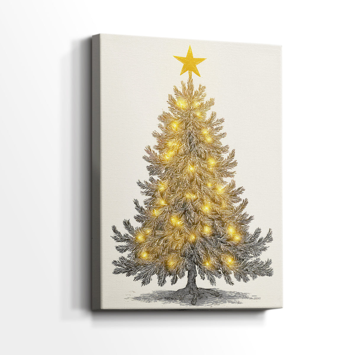 Dusk of Gilded Snow - Canvas Art Print