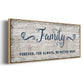 Family Forever - Floater Framed Canvas Print