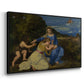 The Aldobrandini Madonna, 1532 - Floater Framed Canvas Print