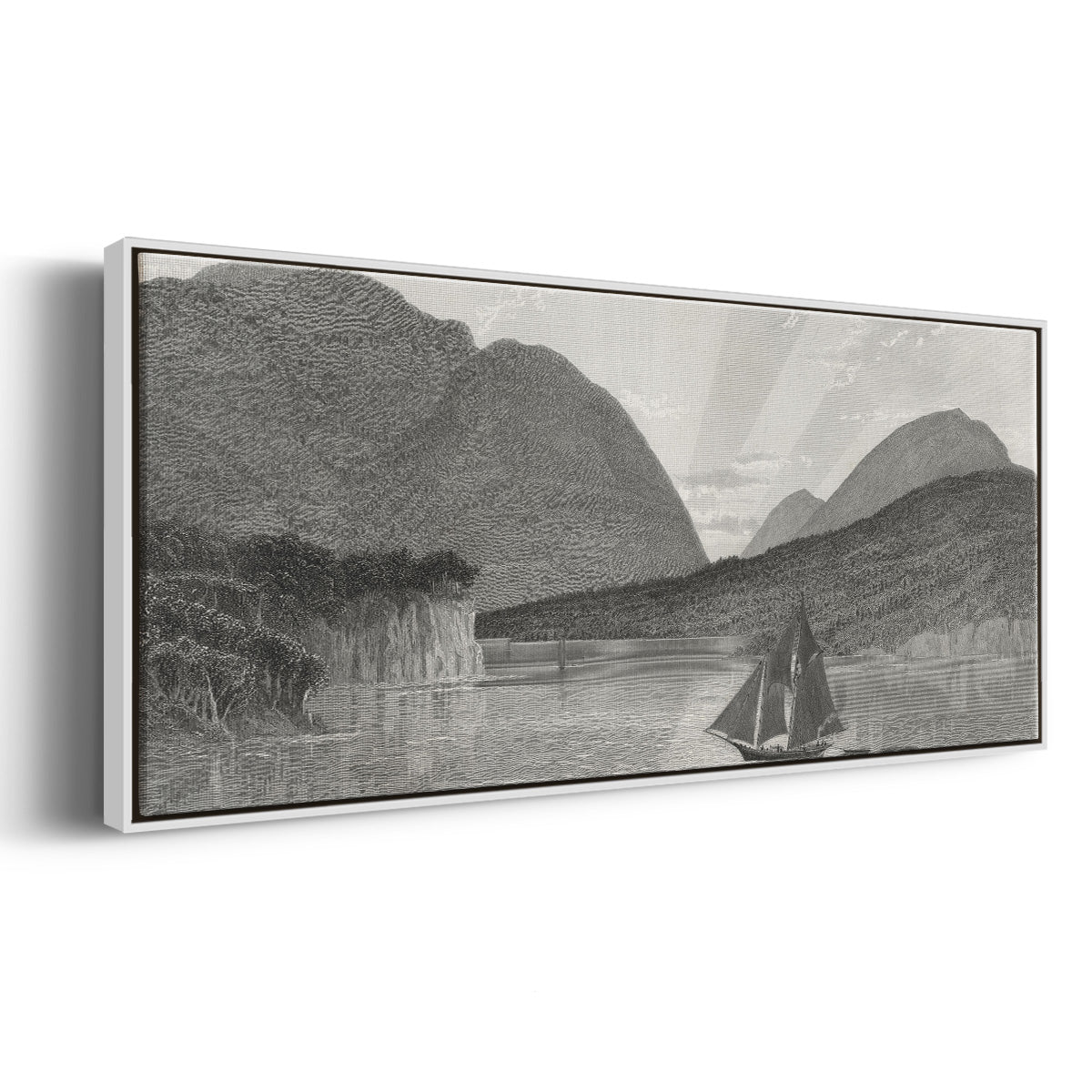 Mount Desert, Coast of Maine - Floater Framed Canvas Print