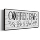 Coffee Bar - Floater Framed Canvas Print