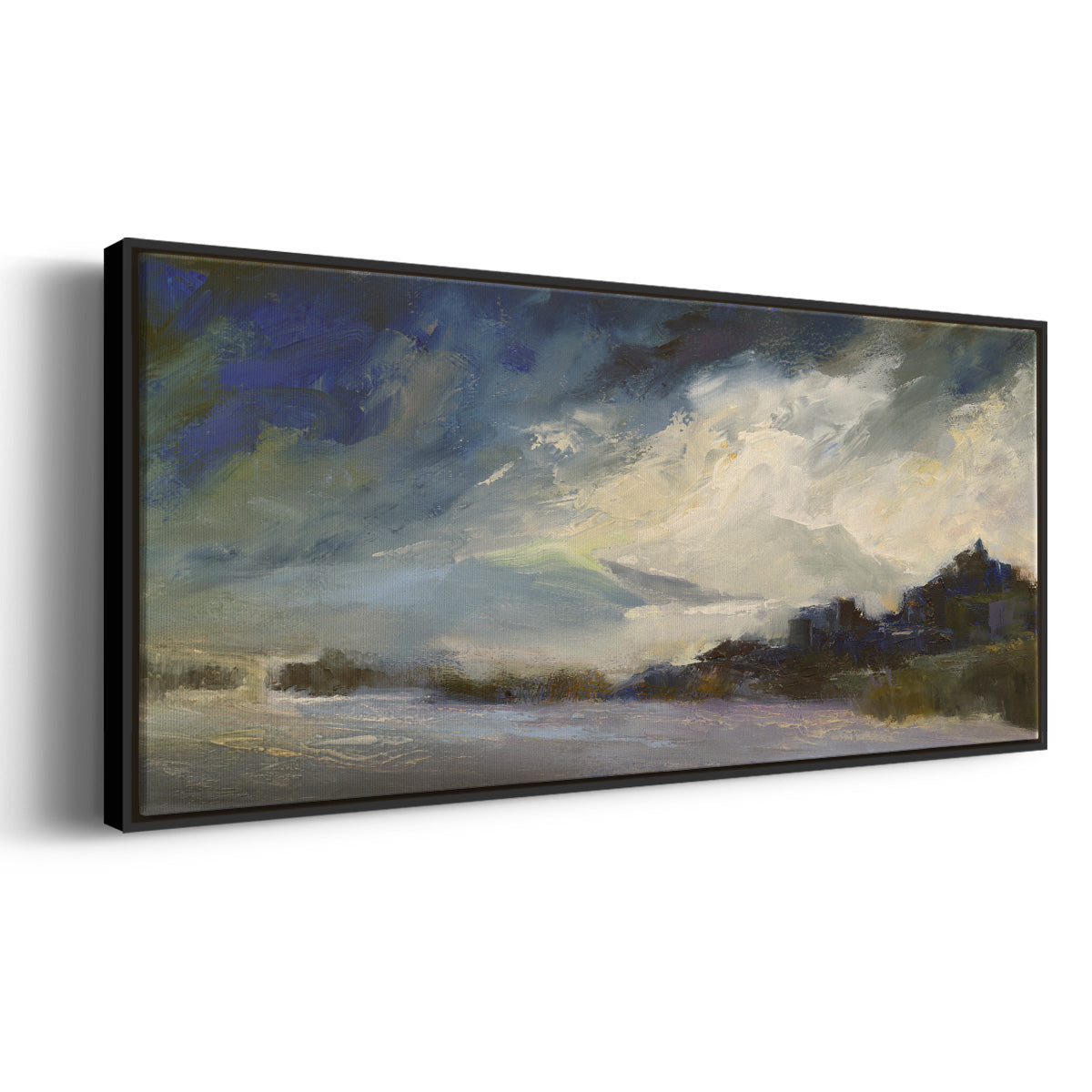 Seaside Sanctuary - Floater Framed Canvas Print