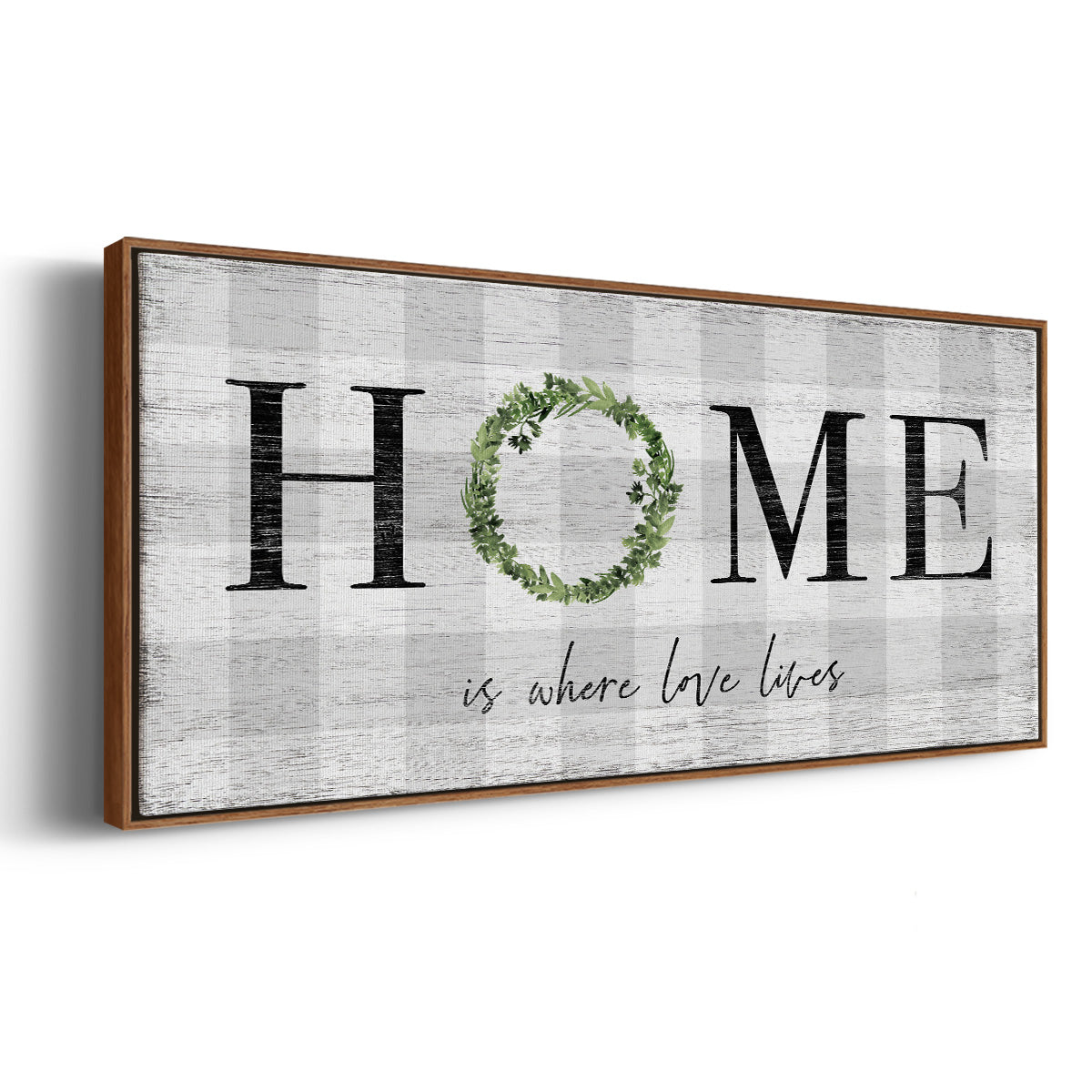 Where Love Lives - Floater Framed Canvas Print